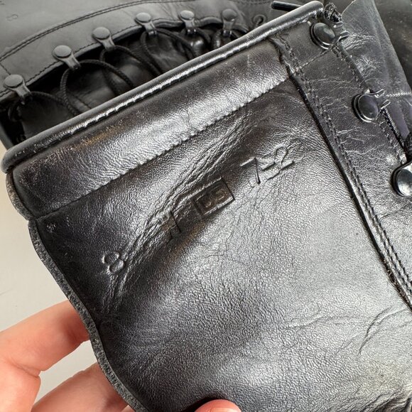 Vintage Military Issue Insulated Cold Weather Combat Boots Mens 8W Black Leather main image 13